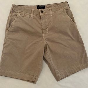 American Eagle Classic Dark Tan Khaki Shorts Ne(x)t Level Stretch Size 32